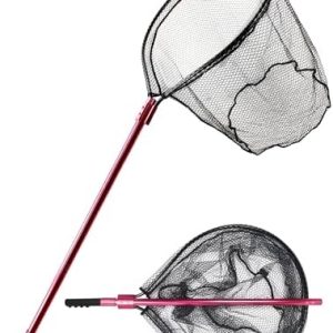 Beoccudo Fishing Net – Telescopic Saltwater Fishing Net Handle Landing Net, Extends 72-92in, Net Hoop 28x24in, 30in Deep
